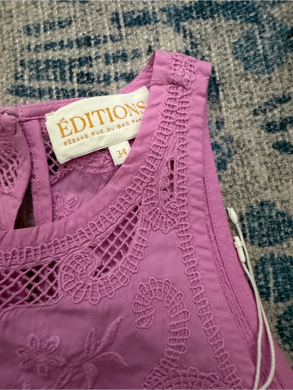 SÉZANE Editions Unanna Top lilac SIZE 2(34) NWT - Picture 4 of 7